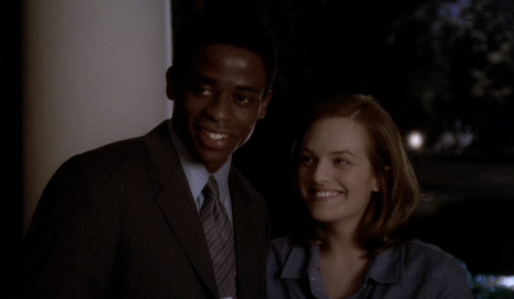 Dulé Hill as Charlie and Elisabeth Moss as Zoey in 'The West Wing'