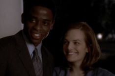 Dulé Hill as Charlie and Elisabeth Moss as Zoey in 'The West Wing'