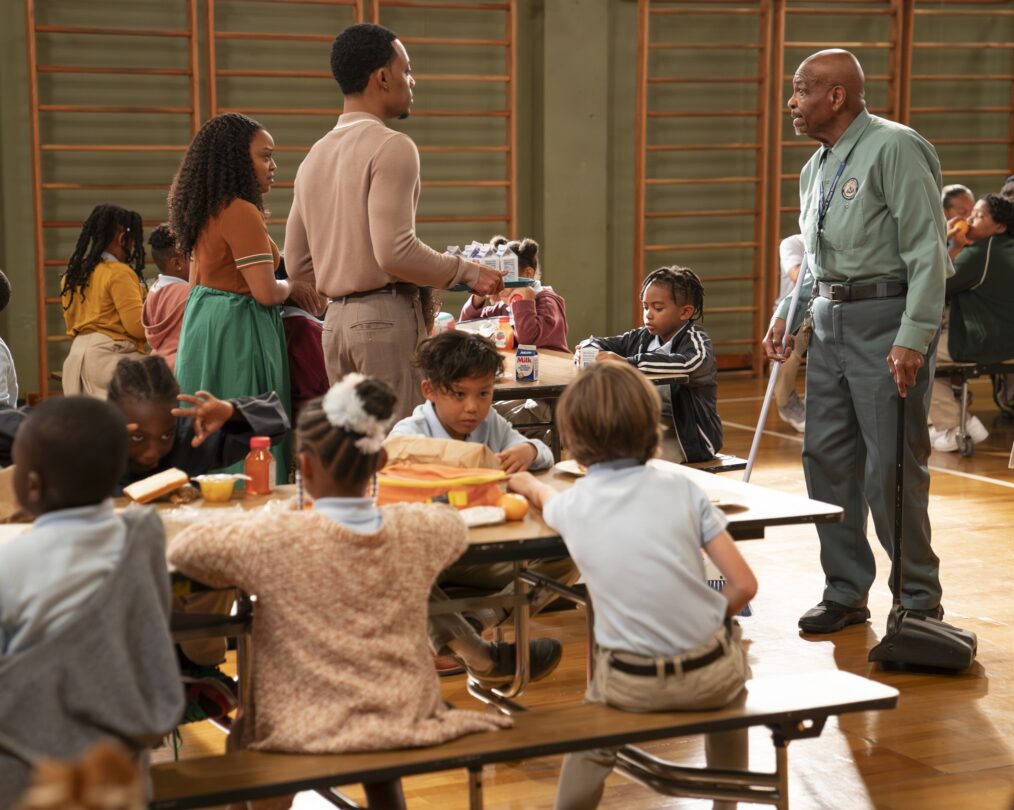 Quinta Brunson, Tyler James Williams, and William Stanford Davis in 'Abbott Elementary' Season 4