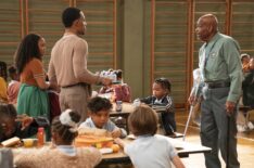 Quinta Brunson, Tyler James Williams, and William Stanford Davis in 'Abbott Elementary' Season 4