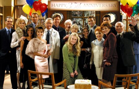 Richard Shoberg, Jill Larson, Eva Larue, Walt Willey, Susan Lucci, Ray MacDonnell, Michael E. Knight, David Canary, Leven Rambin, Rebecca Budig, Cameron Mathison, Eileen Herlie, Lee Meriwether, Aiden Turner, and James Mitchell from 'All My Children'