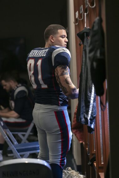 Josh Rivera as Aaron Hernandez in 'American Sports Story'