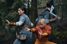 Kiawentiio as Katara, Gordon Cormier as Aang, Ian Ousley as Sokka in 'Avatar: The Last Airbender' Season 1