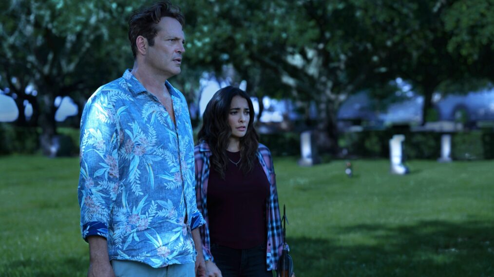 Vince Vaughn and Natalie Martinez in 'Bad Monkey' Season 1