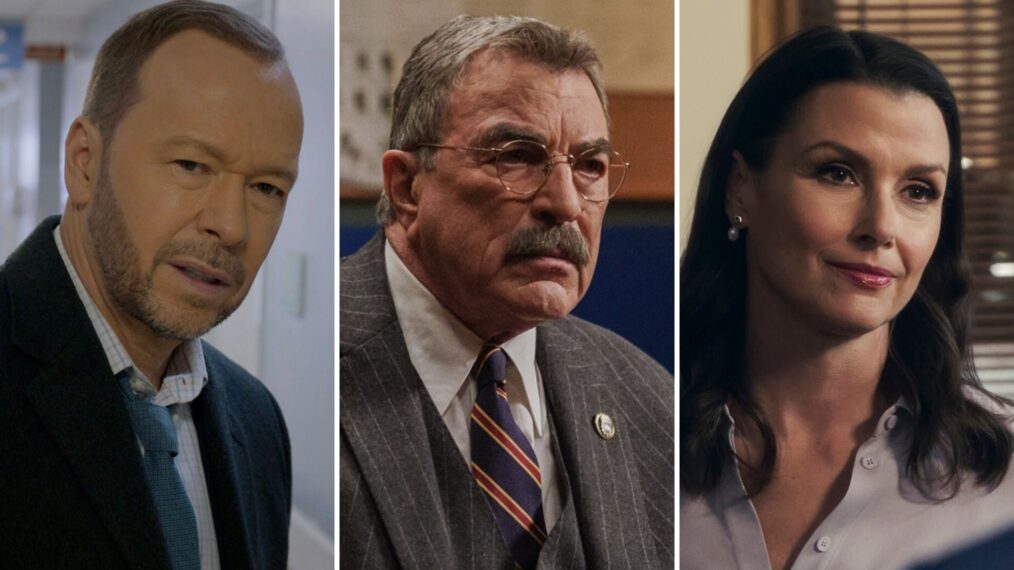 Donnie Wahlberg, Tom Selleck, and Bridget Moynahan for 'Blue Bloods'