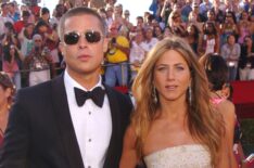 Brad Pitt and Jennifer Aniston during The 56th Annual Primetime Emmy Awards