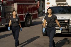 Jocelyn Hudon as Novak, Hanako Greensmith as Violet Mikami — 'Chicago Fire' Season 13 Episode 2 'Ride the Blade'