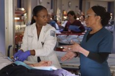 Ashlei Sharpe Chestnut as Naomi Howard, S. Epatha Merkerson as Sharon Goodwin — 'Chicago Med' Season 10 Premiere 'Sink or Swim'