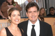 Denise Richards and Charlie Sheen on red carpet