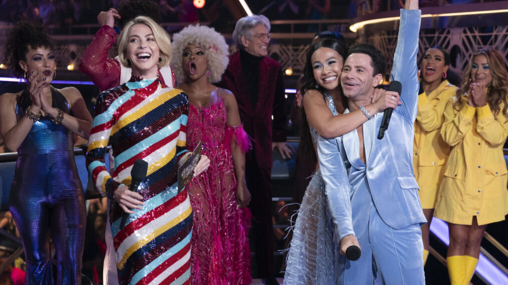 Julianne Hough, Jenn Tran, and Sasha Farber in 'Dancing With the Stars' Season 33 Episode 3 'Soul Train Night'