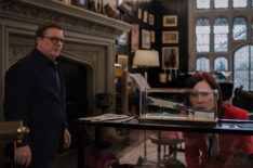 Nathan Lane as Phillip Cross and Carrie Preston as Elsbeth Tascioni in Elspeth - 'Subscription to Murder'