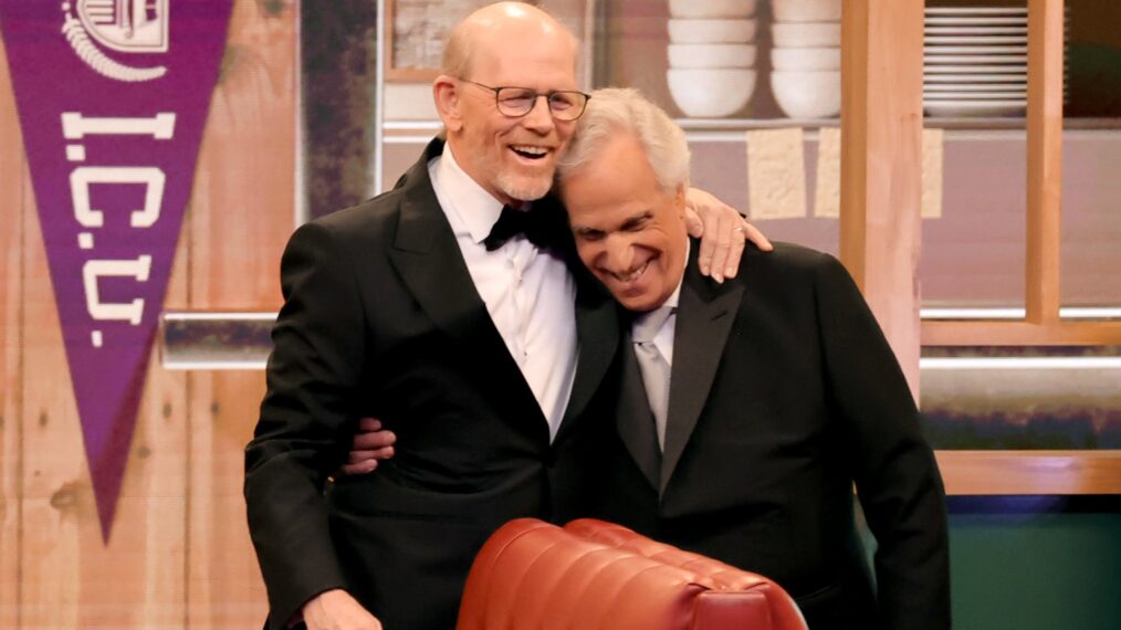 Ron Howard and Henry Winkler reunite at the 76th Primetime Emmy Awards