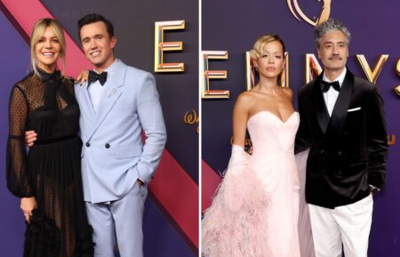 Kaitlin Olson and Rob McElhenney, Rita Ora and Taika Waititi at the 2024 Emmys