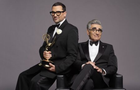 Dan Levy and Eugene Levy for the 2024 Emmys