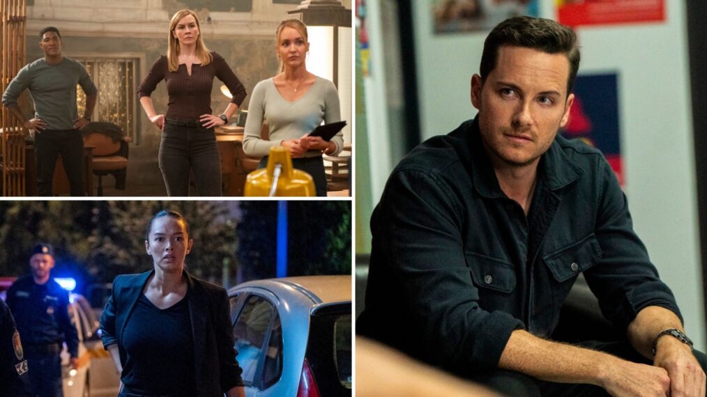 Carter Redwood as Special Agent Andre Raines, Eva-Jane Willis as Europol Agent Megan “Smitty” Garretson, and Christina Wolfe as Special Agent Amanda Tate, Vinessa Vidotto as Special Agent Cameron Vo, Jesse Lee Soffer as Supervisory Special Agent Wesley 'Wes' Mitchell in the 'FBI: International' Season 4 Premiere 'A Leader, Not a Tourist'