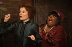 Rebecca Wisocky and Danielle Pinnock in 'Ghosts' Season 4 Premiere