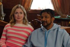 Rose McIver and Utkarsh Ambudkar in 'Ghosts' Season 4