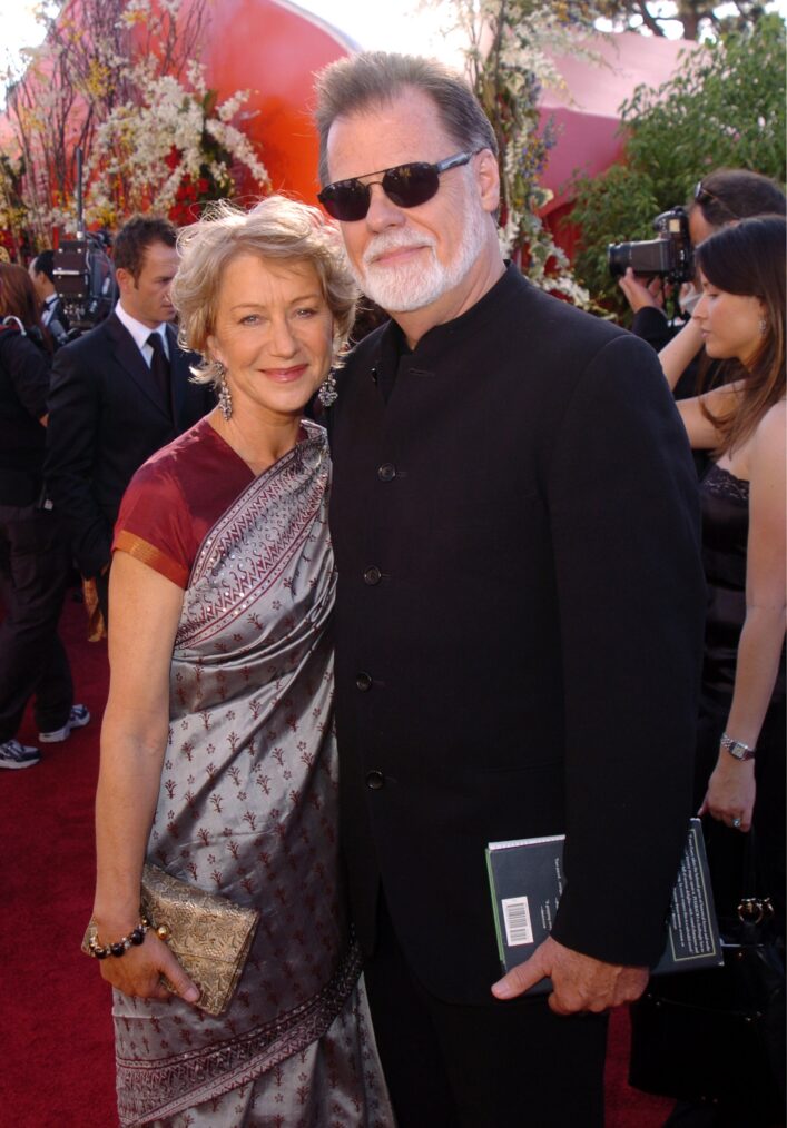 Helen Mirren and Taylor Hackford during The 56th Annual Primetime Emmy Awards