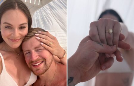 Holly Ramsay and Adam Peaty engaged