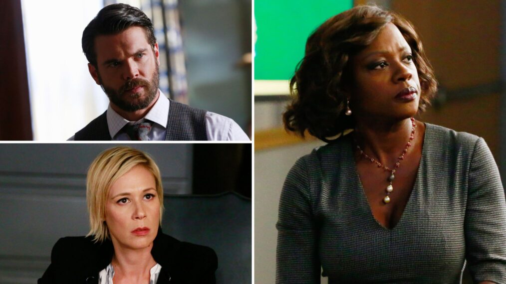 Charlie Weber as Frank Delfino, Liza Weil as Bonnie Winterbottom, and Viola Davis as Annalise Keating in 'How to Get Away With Murder'