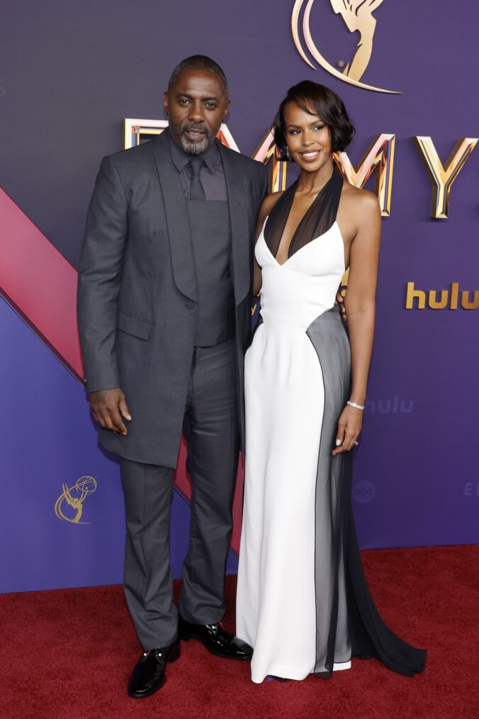 Idris Elba and Sabrina Elba attend the 76th Primetime Emmy Awards at Peacock Theater on September 15, 2024 in Los Angeles, California.