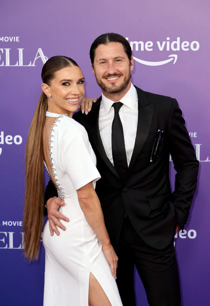 Jenna Johnson and Val Chmerkovskiy attend the Los Angeles Premiere of Amazon Studios' 