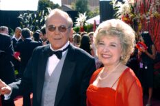 John Spencer and guest Patty Mariano during The 56th Annual Primetime Emmy Awards