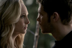 Candice King as Caroline Forbes and Joseph Morgan as Klaus Mikaelson in 'The Vampire Diaries.'