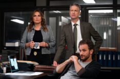 Mariska Hargitay as Capt. Olivia Benson, Peter Scanavino as A.D.A Dominick 'Sonny' Carisi Jr., Kevin Kane as Det. Terry Bruno — 'Law & Order: SVU' Season 26 Premiere 'Fractured'