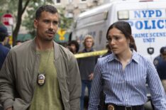 Octavio Pisano as Det. Joe Velasco, Juliana Aidén Martinez as Det. Kate Silva — 'Law & Order: SVU' Season 26 Premiere 'Fractured'