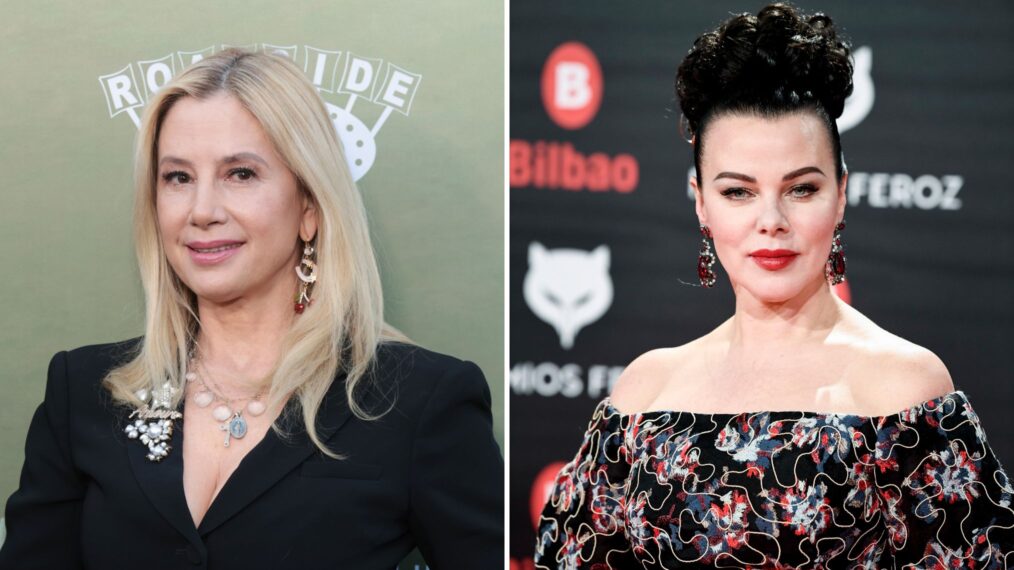 Mira Sorvino and Debi Mazar