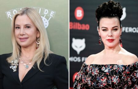 Mira Sorvino and Debi Mazar