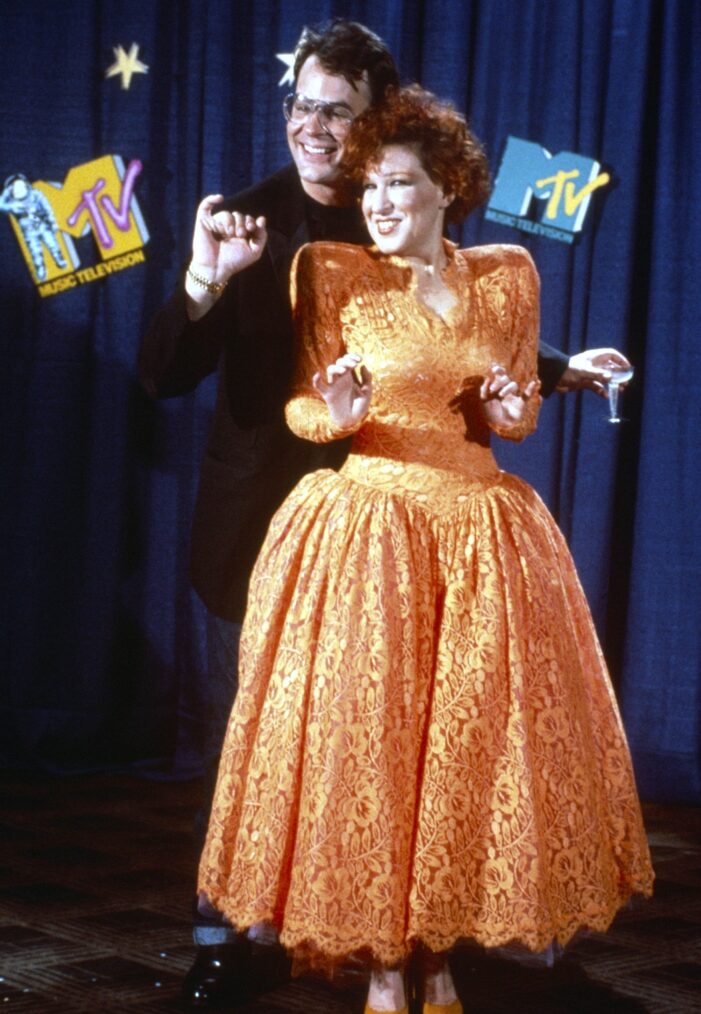 Dan Aykroyd & Bette Midler at the 1984 Video Music Awards