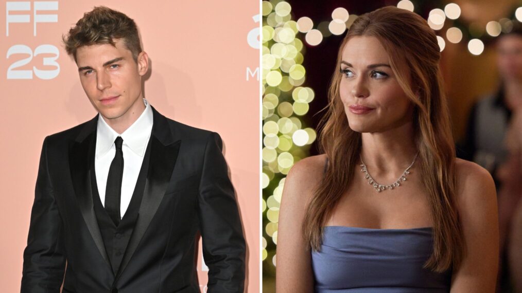 Nolan Gerard Funk attends the amfAR Gala Venezia 2023 presented by Mastercard and Red Sea International Film Festival on September 03, 2023 in Venice, Italy; Holland Roden in 'Time for Him to Come Home for Christmas'