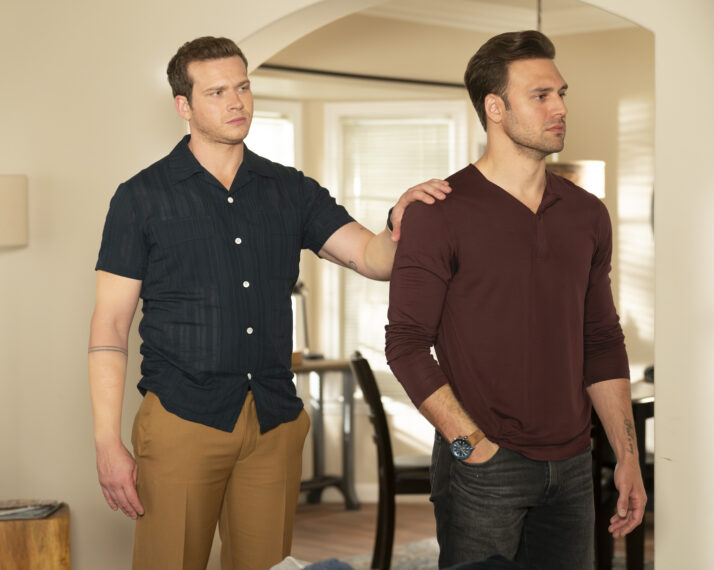 Oliver Stark and Ryan Guzman in '9-1-1'