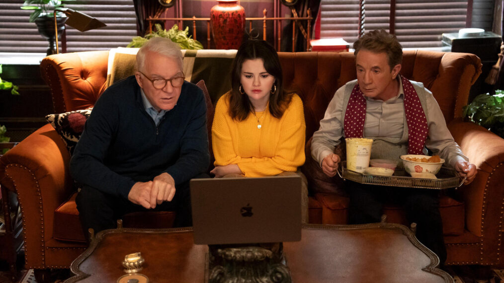 Steve Martin, Selena Gomez, and Martin Short in 'Only Murders in the Building' Season 4 Episode 6