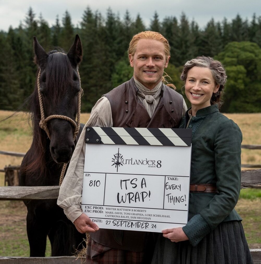 Sam Heughan and Caitriona Balfe wrap filming on 'Outlander' Season 8