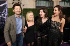 Adam Scott, Amy Poehler, Kathryn Hahn, and Aubrey Plaza at the 'Agatha All Along' Premiere