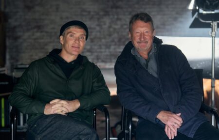 Cillian Murphy and Steven Knight — 'Peaky Blinders' Movie Set