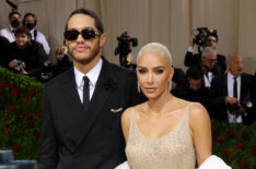 Pete Davidson and Kim Kardashian attend The 2022 Met Gala Celebrating 'In America: An Anthology of Fashion' at The Metropolitan Museum of Art on May 02, 2022 in New York City.