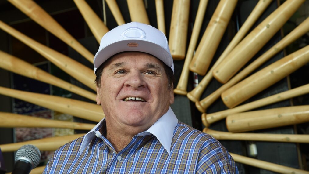 Former Major League Baseball player and manager Pete Rose speaks during a news conference at Pete Rose Bar & Grill to respond to his lifetime ban from MLB for gambling being upheld on December 15, 2015 in Las Vegas, Nevada