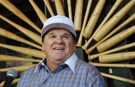 Former Major League Baseball player and manager Pete Rose speaks during a news conference at Pete Rose Bar & Grill to respond to his lifetime ban from MLB for gambling being upheld on December 15, 2015 in Las Vegas, Nevada