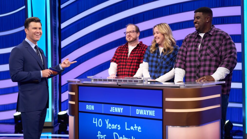 Colin Jost and Contestants — 'Pop Culture Jeopardy!'