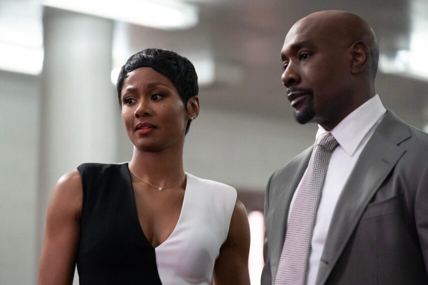 Emayatzy Corinealdi and Morris Chestnut in 'Reasonable Doubt'