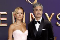 Rita Ora and Taika Waititi attend the 76th Primetime Emmy Awards at Peacock Theater on September 15, 2024 in Los Angeles, California.