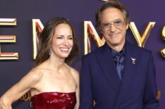 Susan Downey and Robert Downey Jr. attend the 76th Primetime Emmy Awards at Peacock Theater on September 15, 2024 in Los Angeles, California.