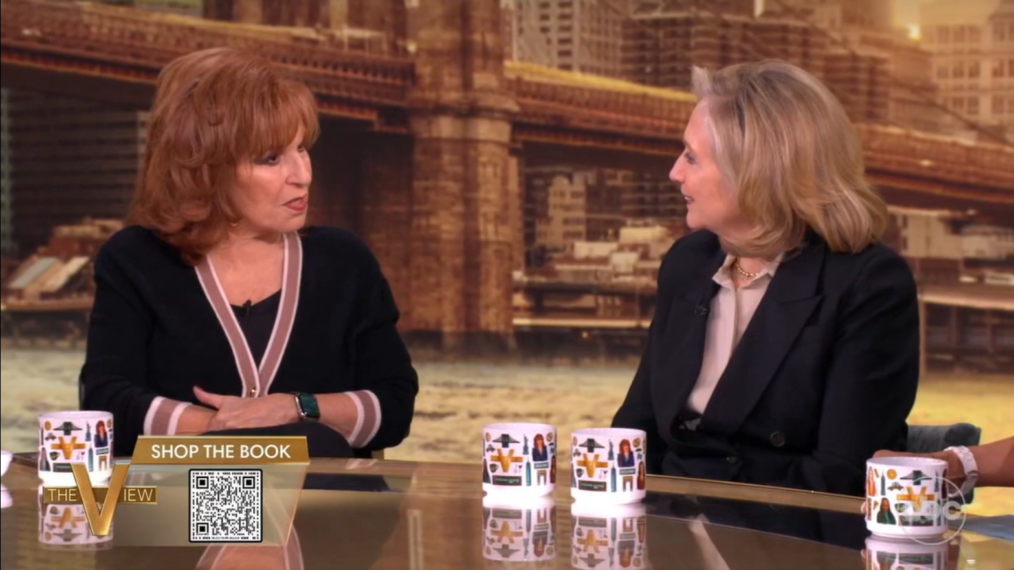 Joy Behar and Hillary Clinton on The View September 19