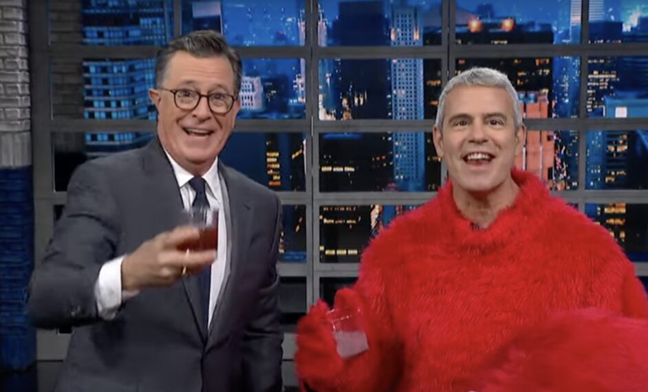 Stephen Colbert and Andy Cohen