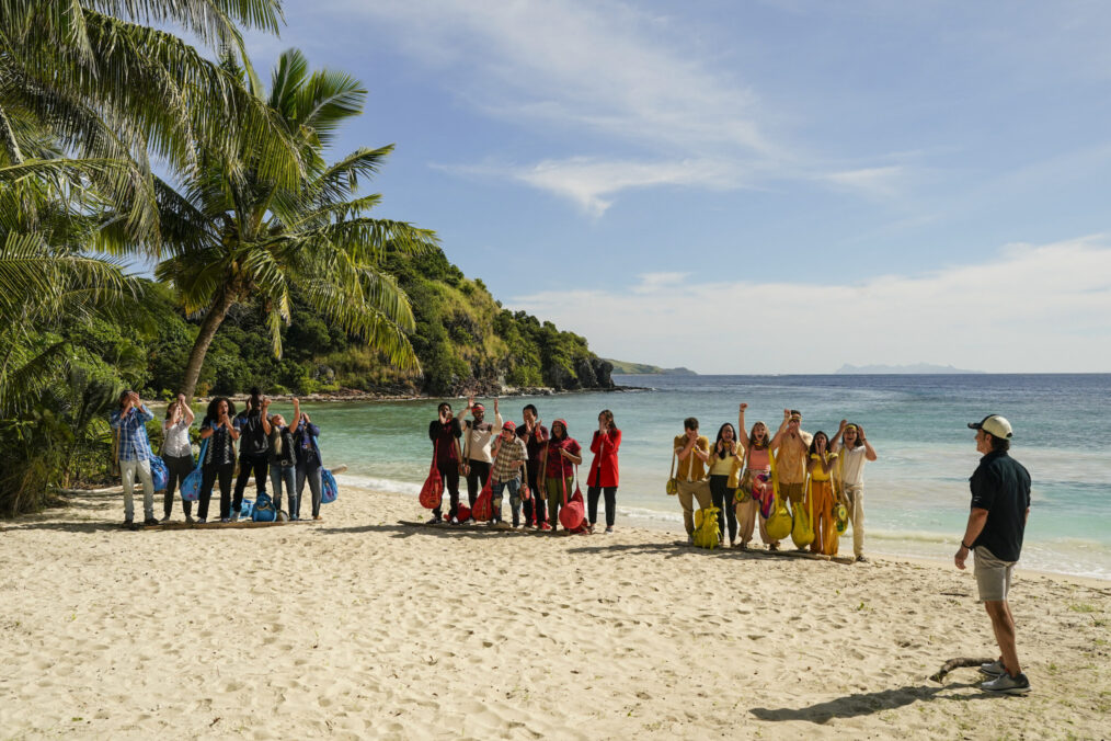 Tribes Tuku, Lavo, and Gata and Jeff Probst in 'Survivor' 47 premiere - 'One Glorious and Perfect Episode'