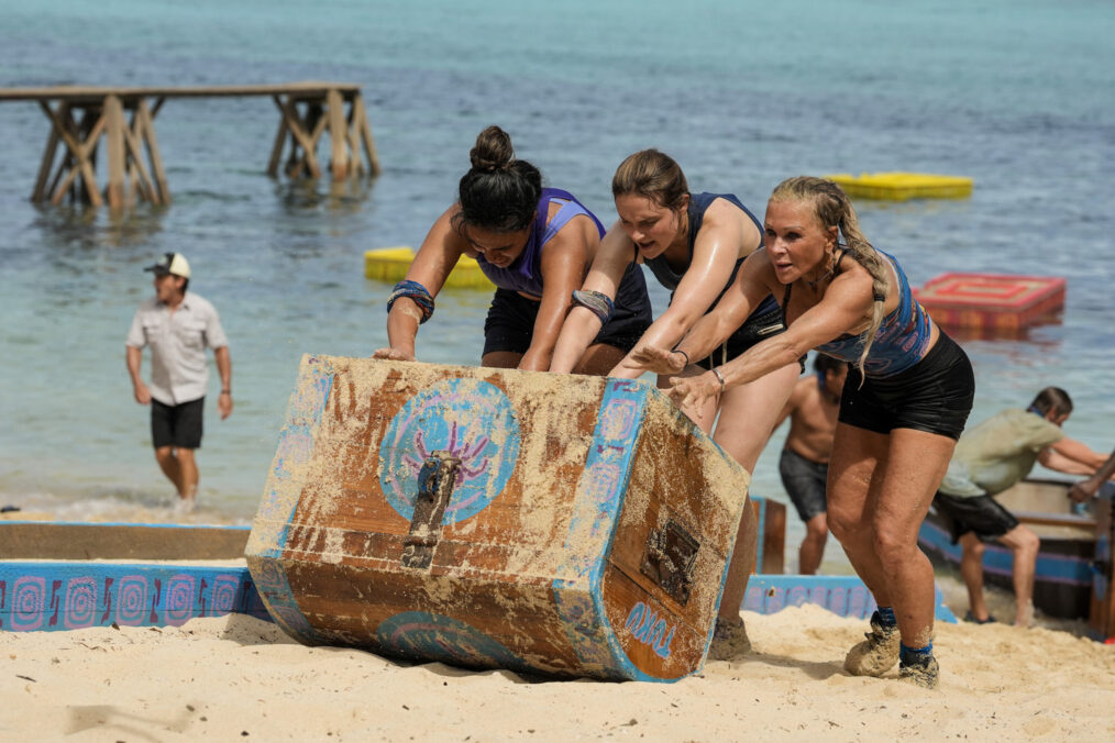 Tiyana Hallums, Caroline Vidmar, and Sue Smey in 'Survivor' 47 premiere - 'One Glorious and Perfect Episode'